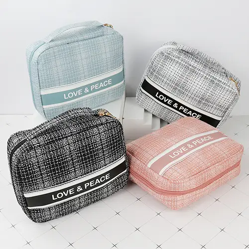 BEARKY New Style Small Fragrance Personalized Cosmetic Bags Square Travel Portable Nice Makeup Bags